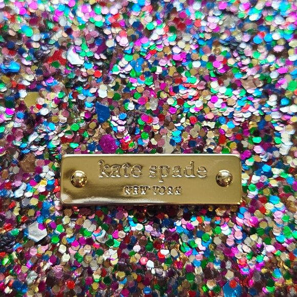 Kate Spade Emanuelle 'I Kissed A Frog' Multi-glitter Purse/Clutch - Picture 6 of 9